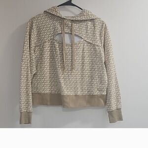 Stylish Beige Patterned Women's Sweater